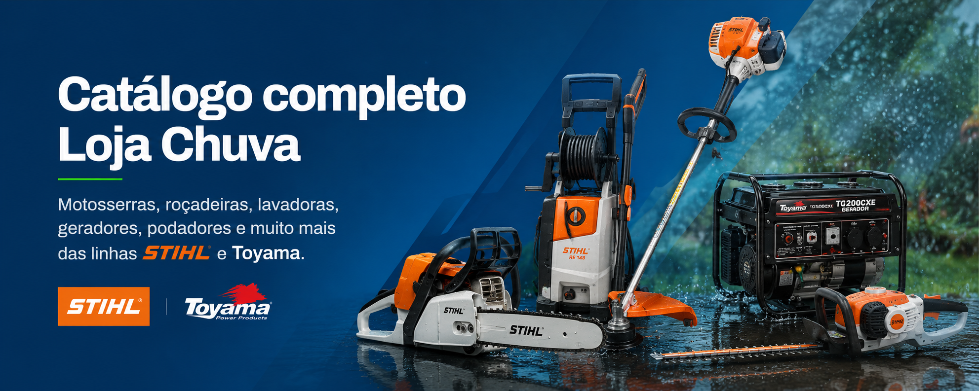 Catálogo completo Loja Chuva – STIHL e Toyama